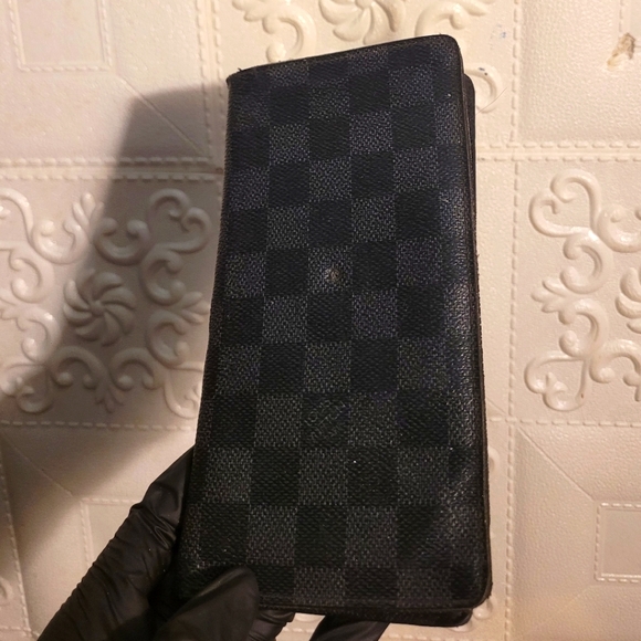 Louis Vuitton Damier Graphite Canvas Brazza Wallet Authentic Unisex - Picture 2 of 12